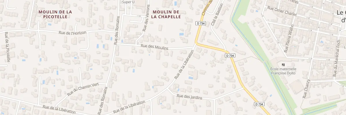 Plan du 4 Rue de la Libération au Château-d’Oléron