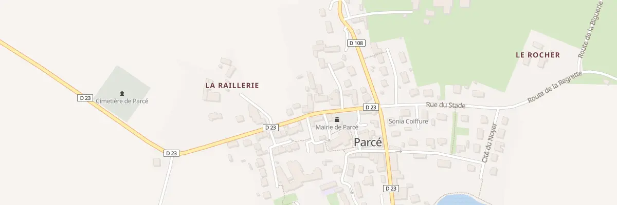 Plan du 10 Rue de la Bascule à Parcé