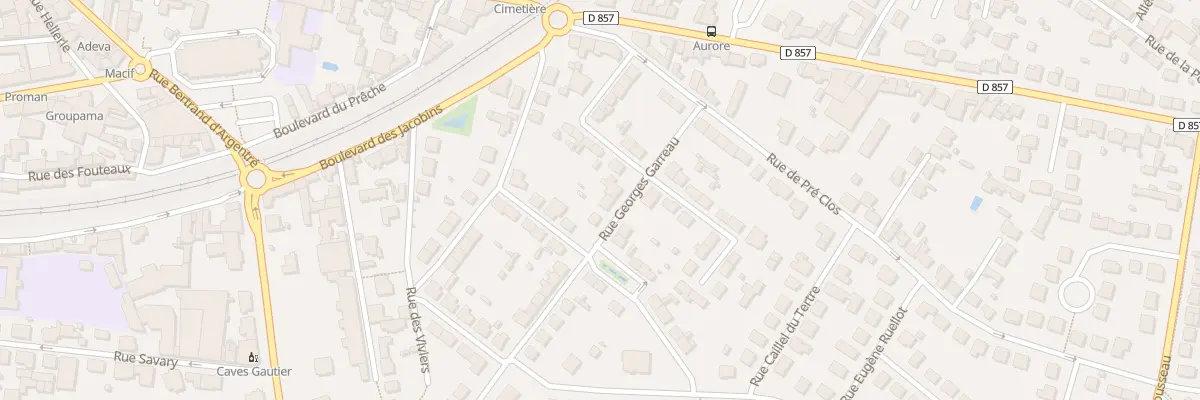 Plan du 6 Rue Georges Garreau à Vitré