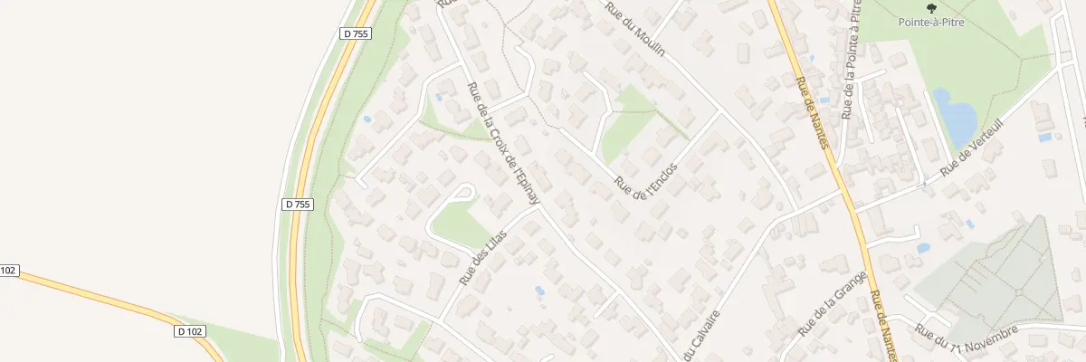 Plan du 22 Rue de la croix de l’épinay à La Bruffière