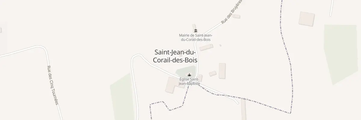 Plan du 2 Rue des Cinq Tournées à Saint-Jean-du-Corail-des-Bois