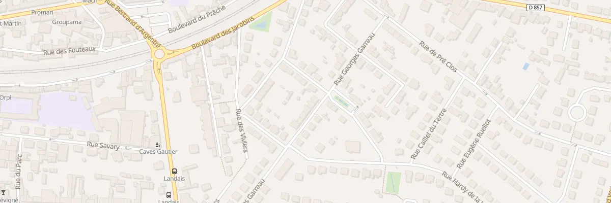 Plan du 12 Rue Georges Garreau à Vitré