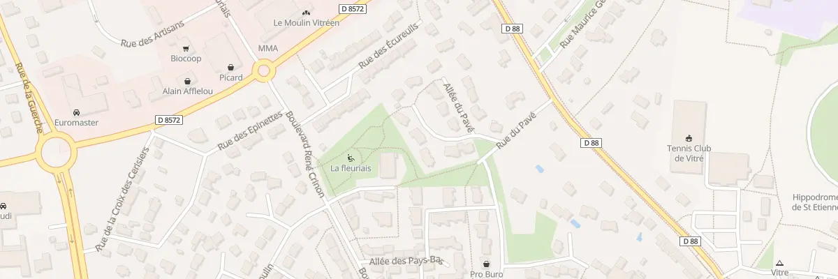 Plan du 9 Rue Colonel Nicolas Lebel à Vitré
