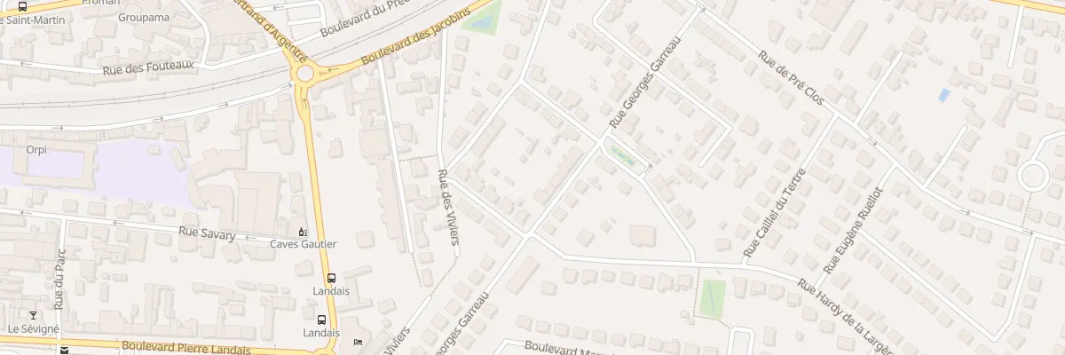 Plan du 18 Rue Georges Garreau à Vitré