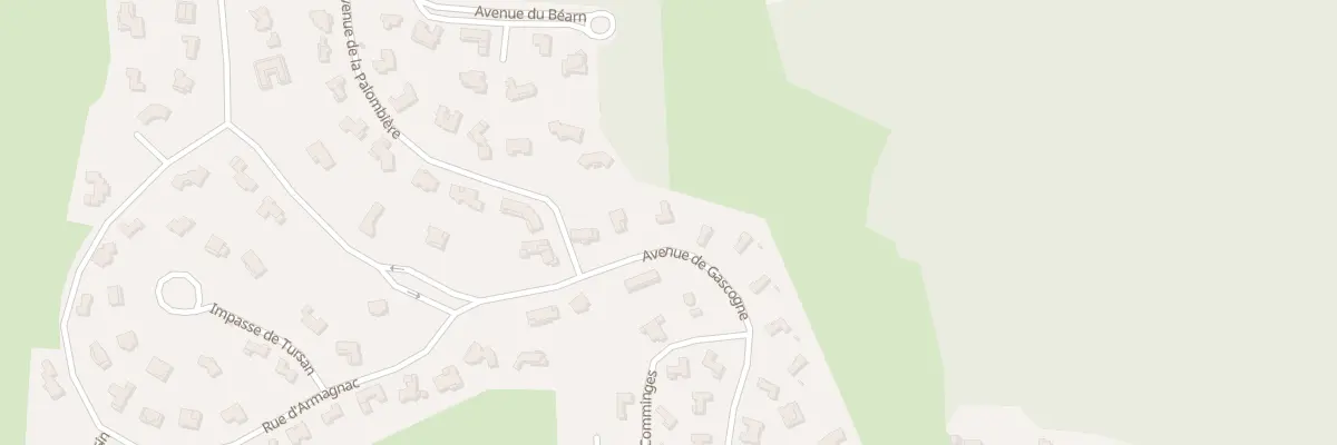 Plan du 1181 Av de Gascogne à Biscarrosse