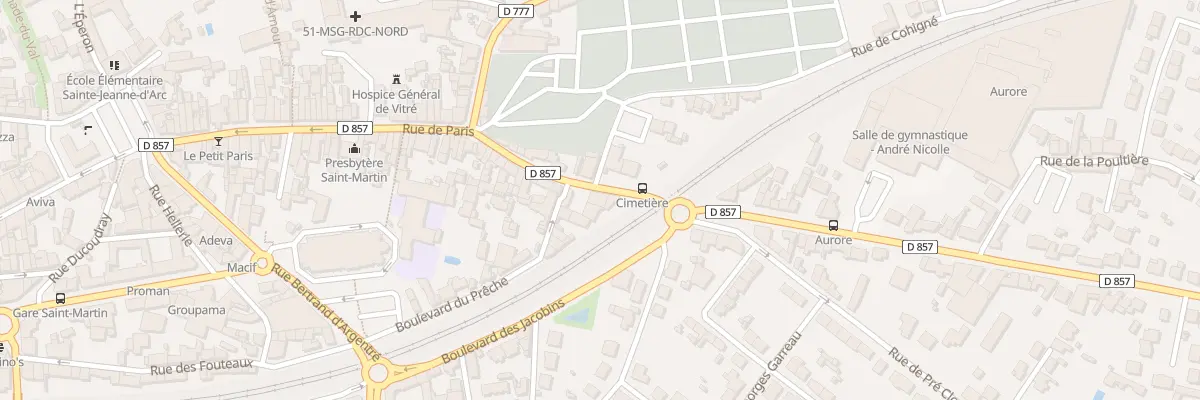 Plan du 96 Rue de Paris à Vitré