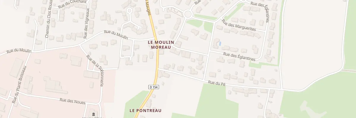 Plan du 3157 Rue des Lilas (Drain) à Orée d’Anjou