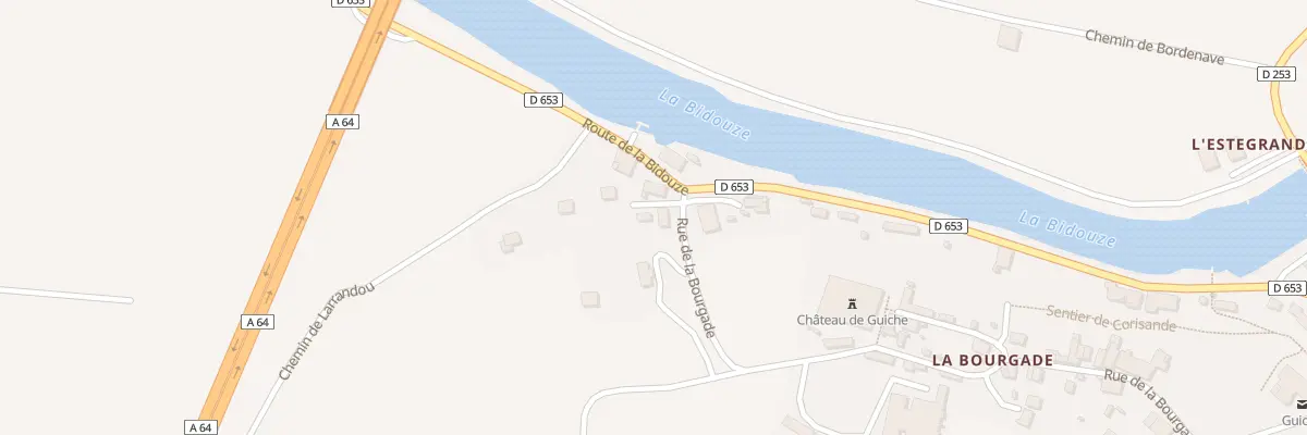Plan du 25 Che de Téoulé à Guiche