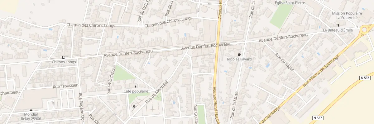 Plan du 1 Rue Montreal à La Rochelle