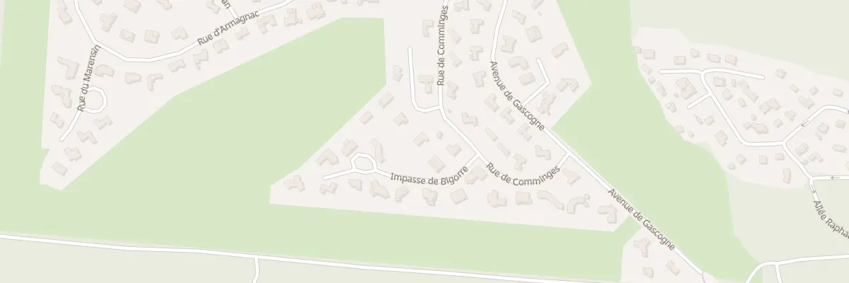 Plan du 19 All du Val de l’Eyre à Biscarrosse