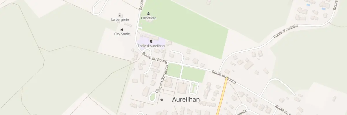 Plan du 840 Rte du Bourg à Aureilhan