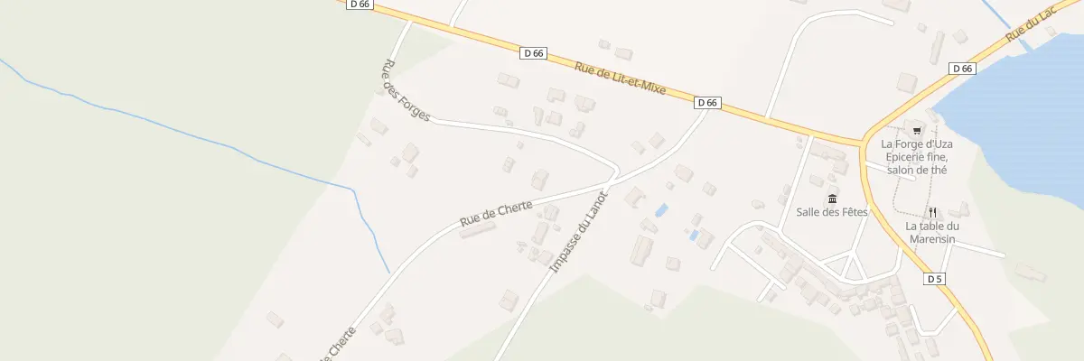 Plan du 180 Rue de Cherte à Uza
