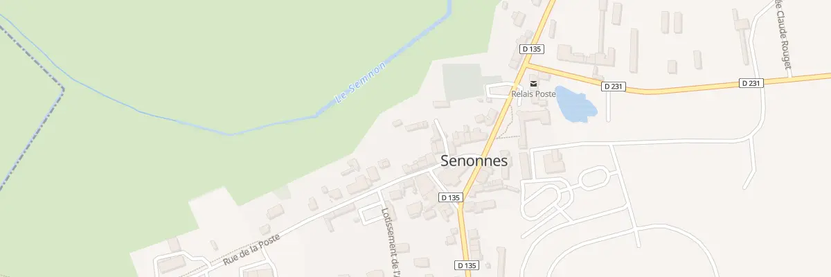 Plan du 3A Rue de la Poste à Senonnes