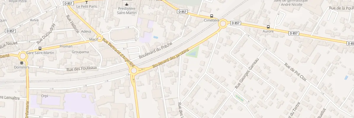 Plan du 48B Bd des Jacobins à Vitré