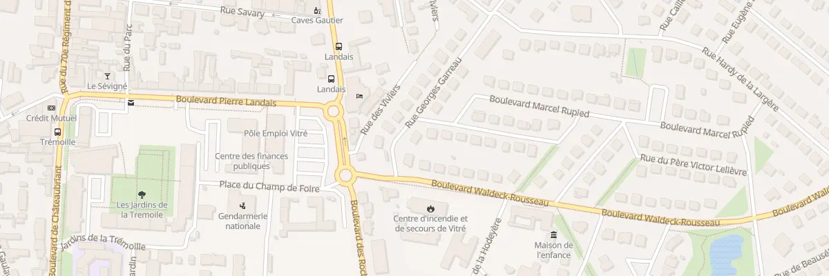Plan du 23 Rue Georges Garreau à Vitré