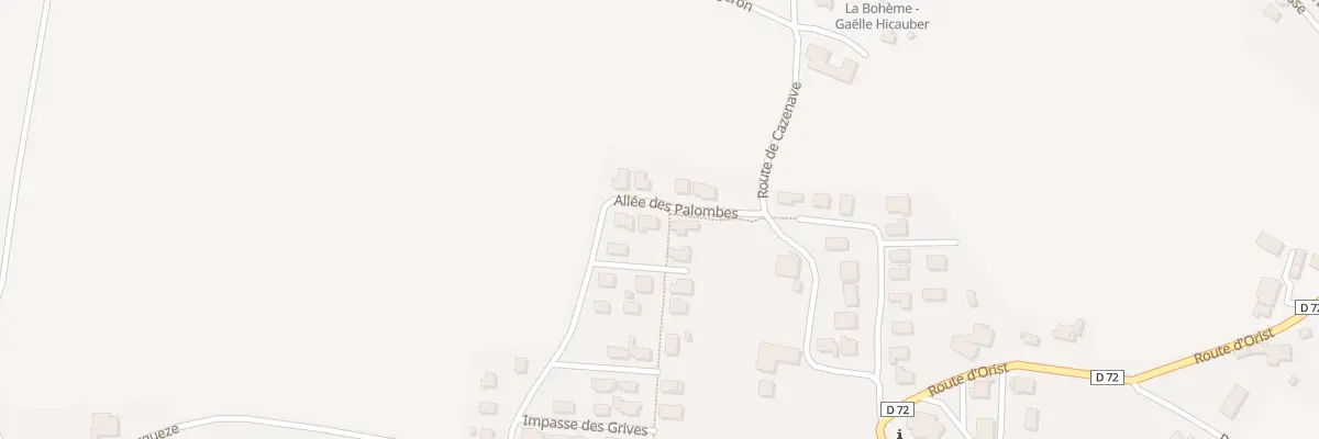 Plan du 31 All des Palombes à Pey