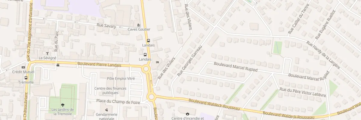 Plan du 34 Rue Georges Garreau à Vitré
