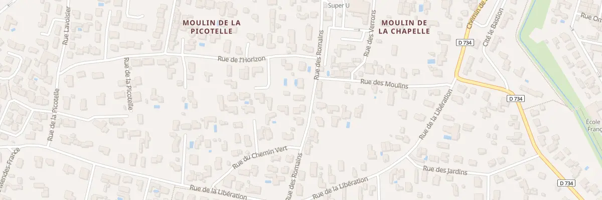 Plan du 8 Rue des Romains au Château-d’Oléron