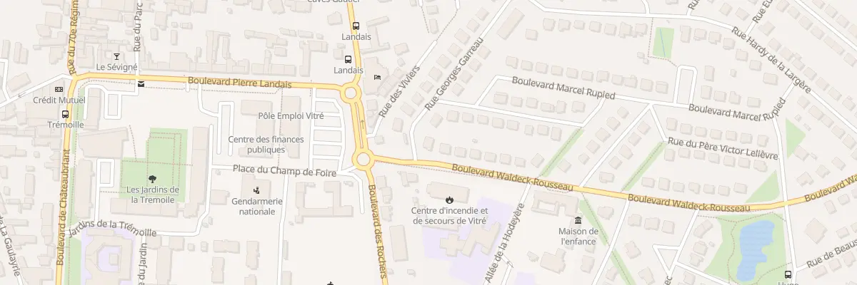 Plan du 72 Bd Waldeck-Rousseau à Vitré