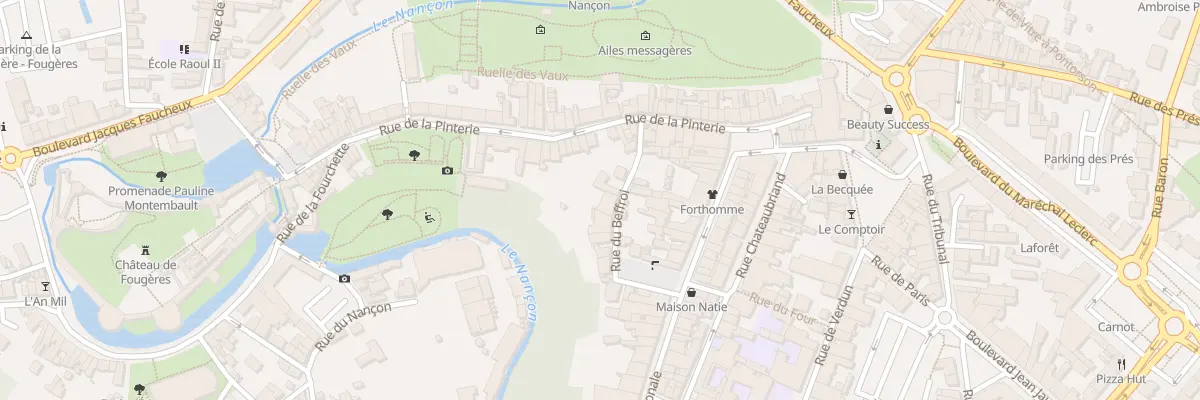 Plan du 17 Rue du Beffroi à Fougères