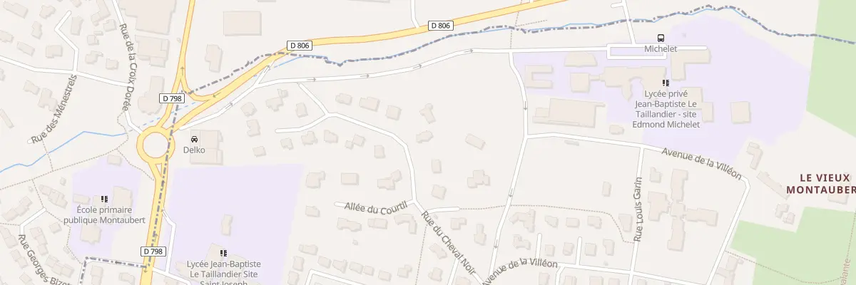 Plan du 14 Rue du Cheval Noir à Fougères