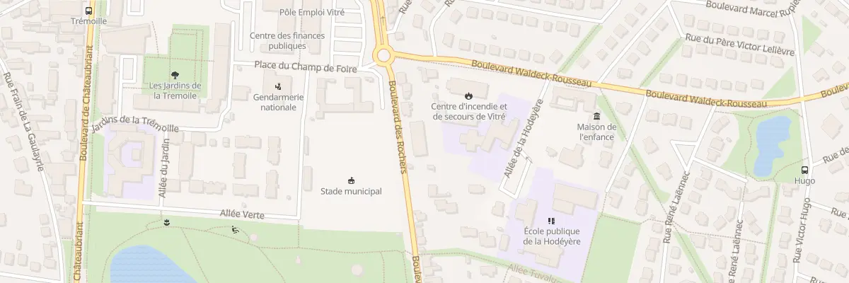 Plan du 41 Bd des Rochers à Vitré