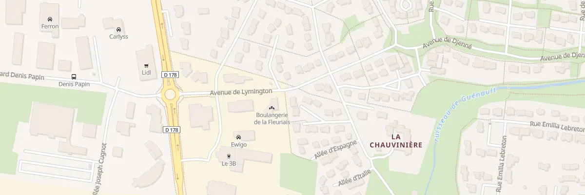 Plan du 8 All du Danemark à Vitré
