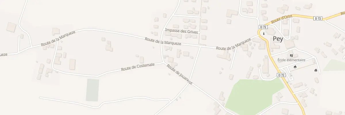 Plan du 55 Rte de Costemale à Pey
