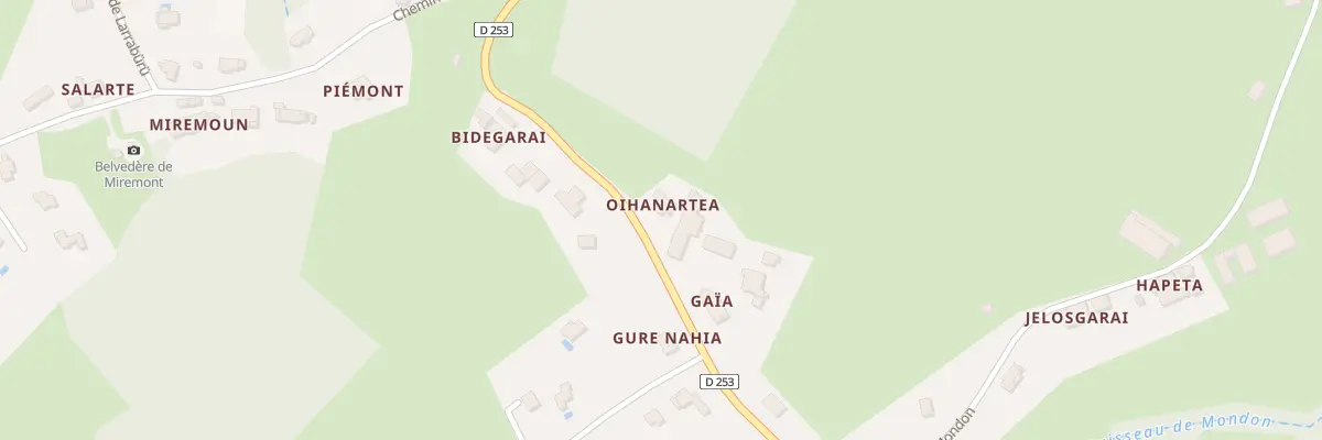 Plan du 624 Rte de Guiche à Bardos