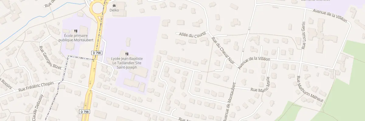 Plan du 23 Rue de la Petite Butte à Fougères