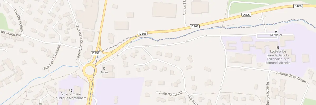 Plan du 22 Rue du Cheval Noir à Fougères