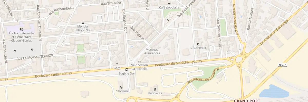 Plan du 57 Rue Montreal à La Rochelle