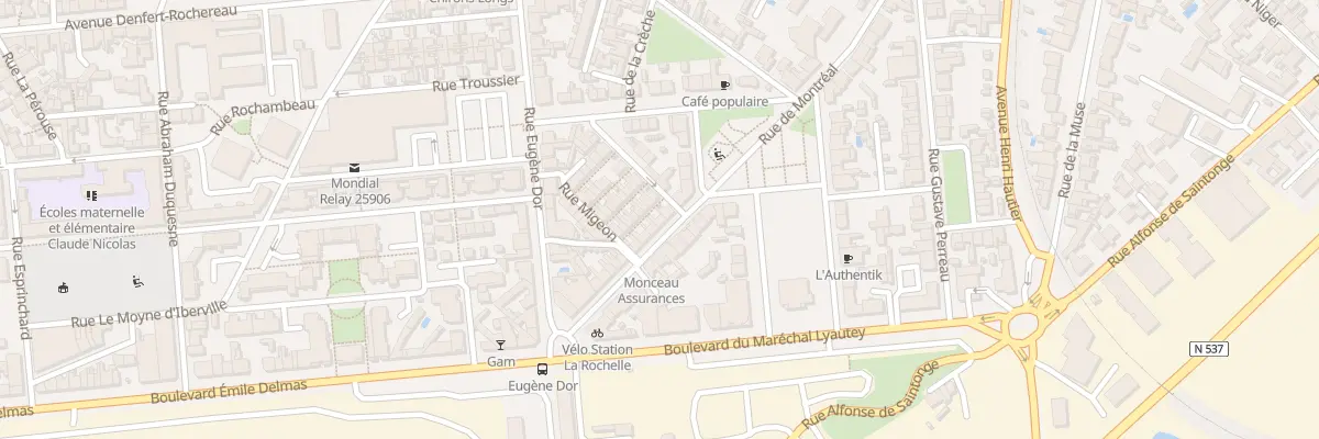 Plan du 46 Rue Montreal à La Rochelle