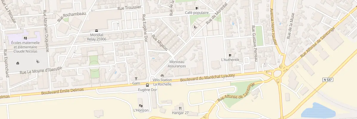 Plan du 55 Rue Montreal à La Rochelle