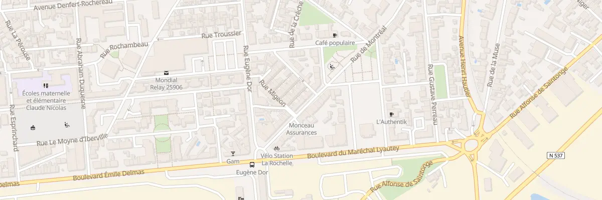 Plan du 48 Rue Montreal à La Rochelle