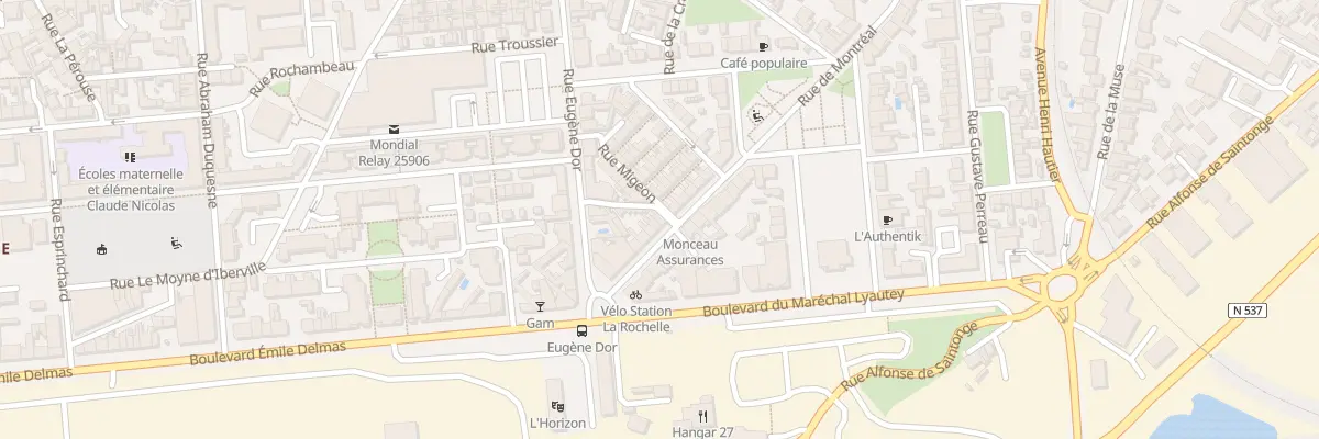 Plan du 54 Rue Montreal à La Rochelle