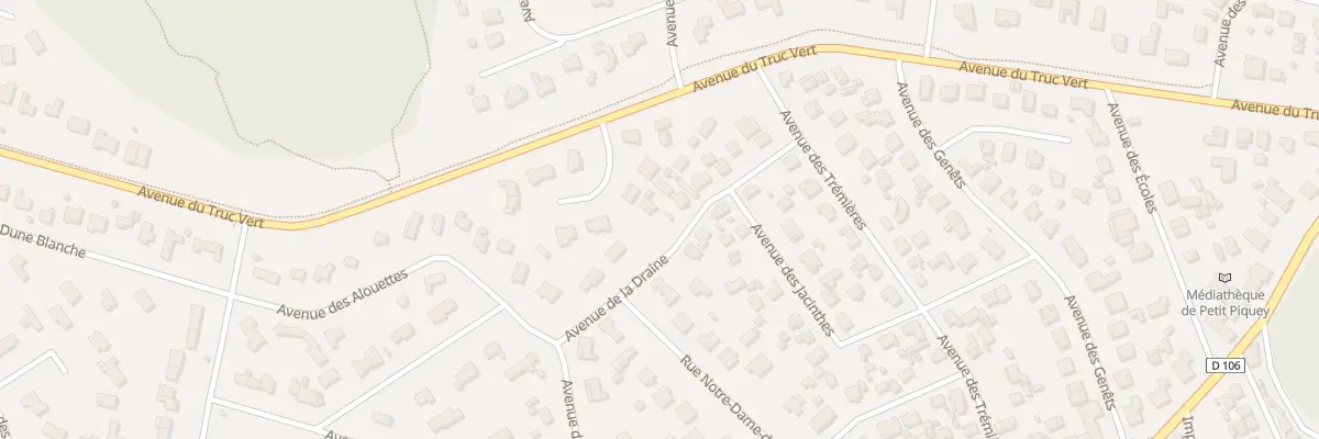Plan du 11 Rue des Fougéres à Lège-Cap-Ferret