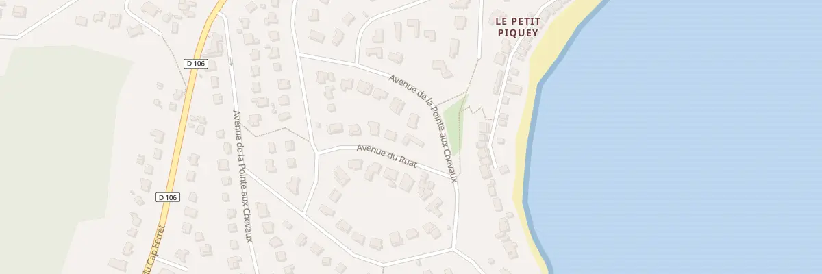 Plan du 10 Av de Ruat Grand Piquey à Lège-Cap-Ferret