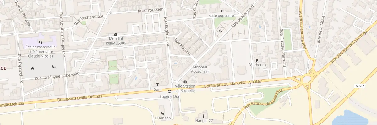 Plan du 58 Rue Montreal à La Rochelle