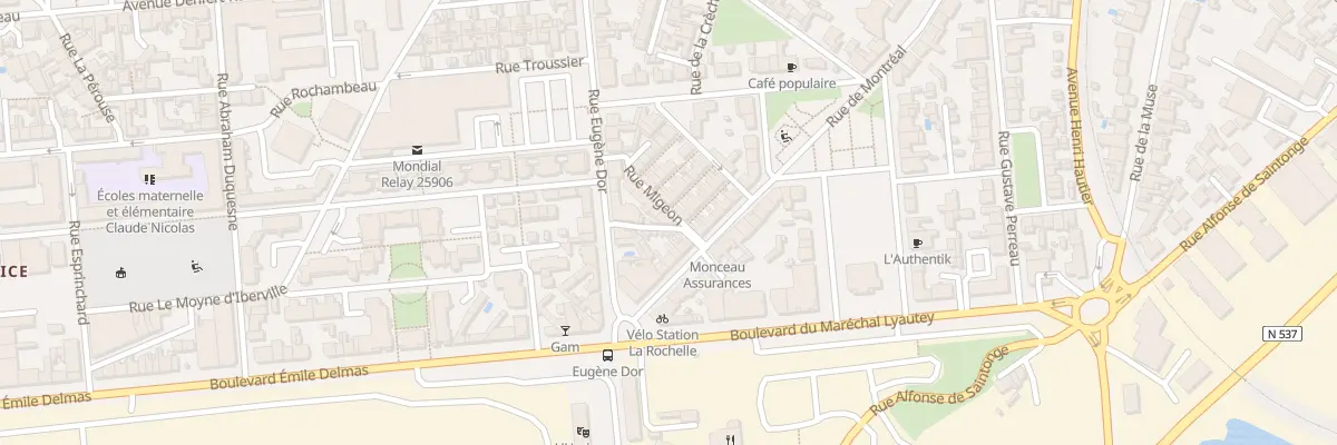 Plan du 5 Rue Migeon à La Rochelle