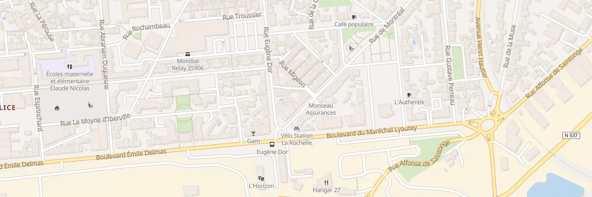 Plan du 60 Rue Montreal à La Rochelle