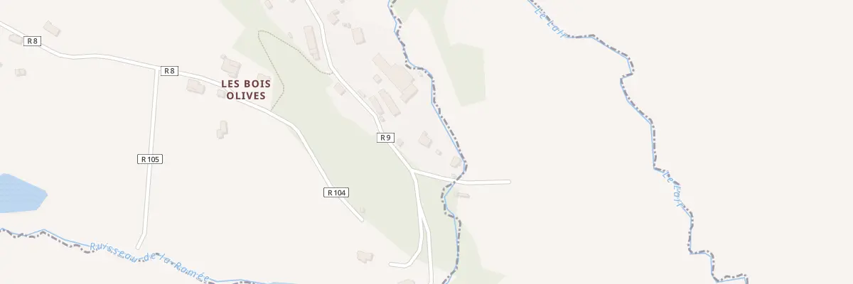 Plan du 24 Les Bois Olives à Hamelin