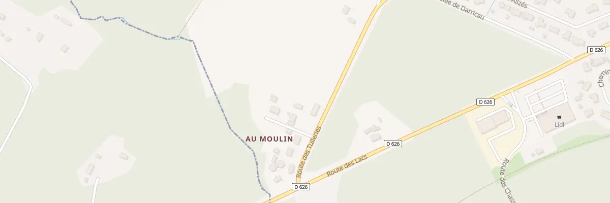 Plan du 121 Rte de la Tuilerie à Aureilhan