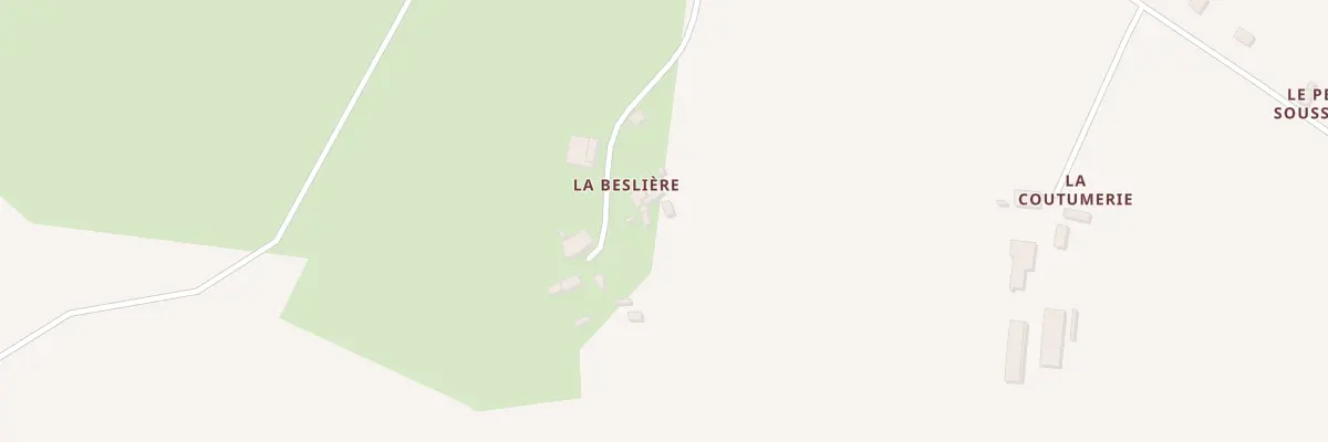 Plan du 618 La Beslière à Rannée