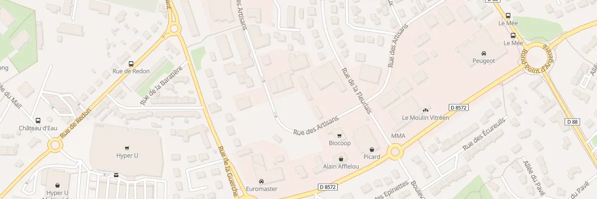 Plan du 22 Rue des Artisans à Vitré