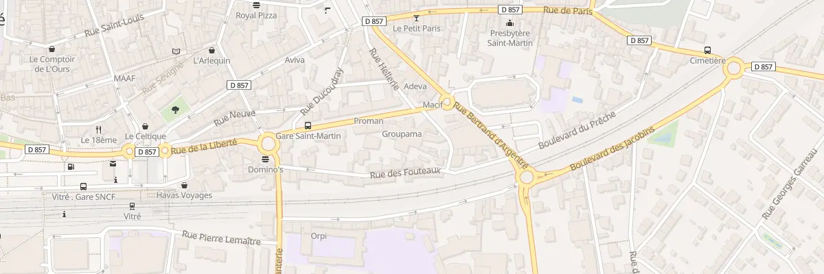 Plan du 14 Bd Saint-Martin à Vitré