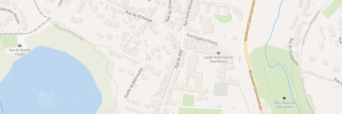 Plan du 119 Rue de Rillé à Fougères