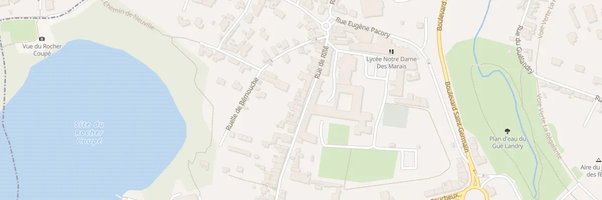 Plan du 111 Rue de Rillé à Fougères
