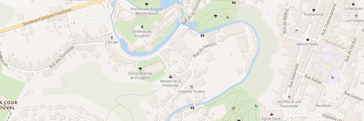 Plan du 6 Rue de la Providence à Fougères