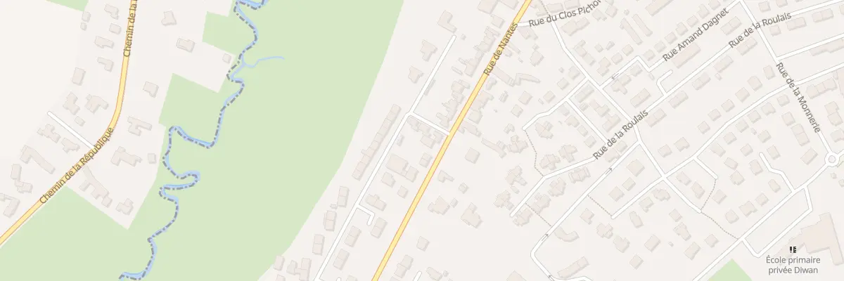 Plan du 146 Rue de Nantes à Fougères